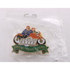 AMA Dunlop Elite Touring Series District Rally 2003 Collect Lapel Pin Motorcycle